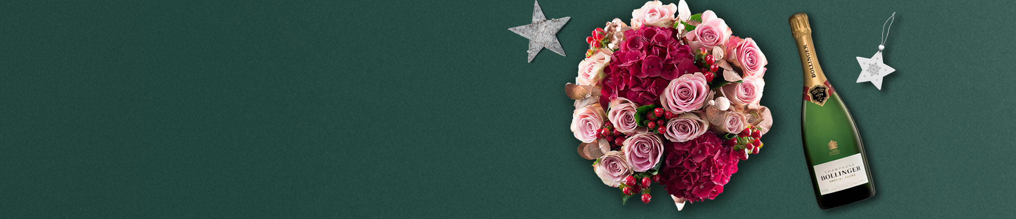 Christmas Flowers & Wine