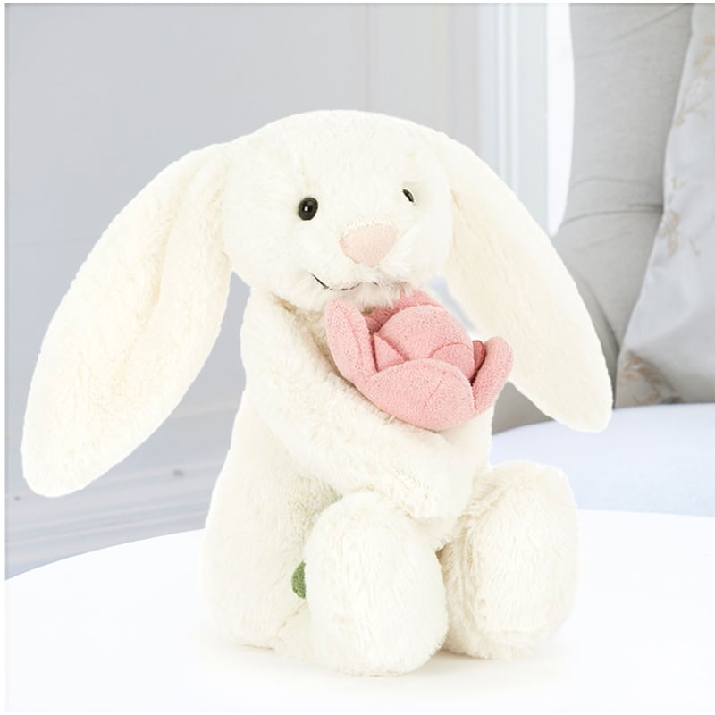 Bashful Bunny with Peony